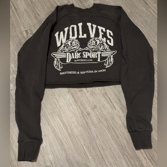 Darc Sport Sweaters - Darc Sport Black Wolves Graphic Sweatshirt
